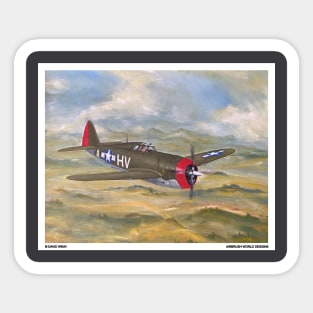 P47 WW2 Plane Sticker